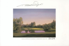 Original autograph on FineArt print. Bernhard Langer | Golfclub München Eichenried | 11th BMW International Open
