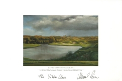 Original autograph on FineArt print. Marcel Siem | Le Golf National Paris | Albatros 2th | Alstom Open de France 2012