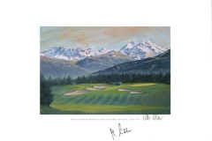Original autograph on FineArt print. Marcel Siem | Crans sur Sierre Golf Club | 7th