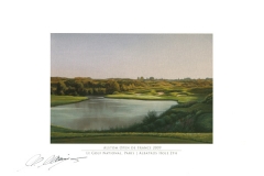 Original autograph on FineArt print. Martin Kaymer | Le Golf National Paris | Albatros 2th | Alstom Open de France 2009