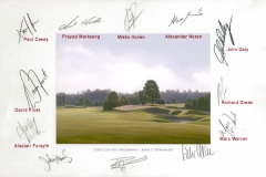 Original autograph on FineArt print | PGA Tour player Mercedes Benz Championship 2008
