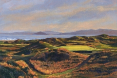 Original Ölgemälde auf Leinwand | Royal Troon 8th, 18x24 cm
