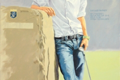 Original Ölgemälde "Glück auf Cup 2010" 40x60cm