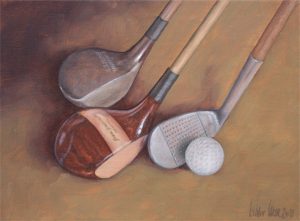 Hickory art of golf memorabilia